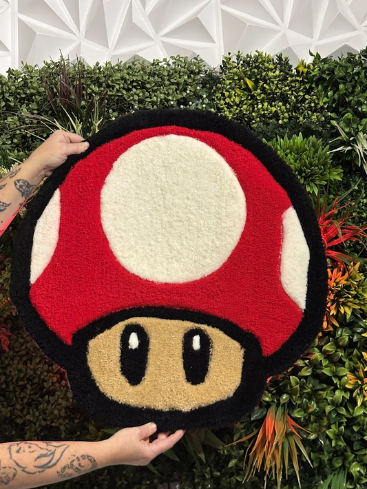 Tapis Champignon Toad Rouge