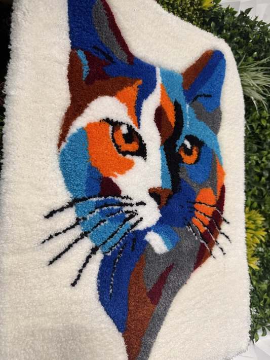 Tapis Chat Multicolore