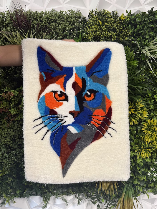 Tapis Chat Multicolore